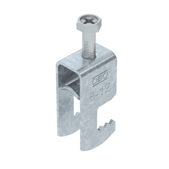 OBO Bettermann BS-F1-M-12 FT Kengyeles bilincs 08-12mm merítetten tűzihorganyzott, DIN EN ISO 1461 (1187402)