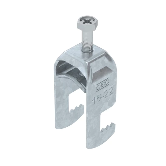 OBO Bettermann BS-F1-M-22 FT Kengyeles bilincs 16-22mm merítetten tűzihorganyzott, DIN EN ISO 1461 (1187414)
