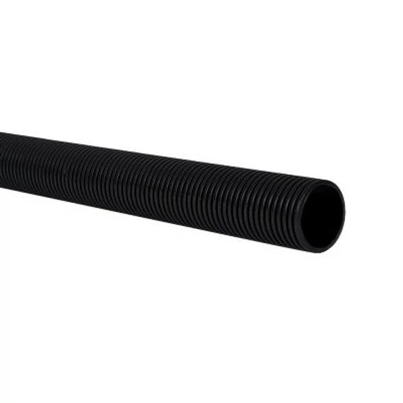 Gégecső D63 duplafalú ELCOR HDPE befűzőszállal, 450 N/m, 50m/tekercs, fekete (közműcső) (FXKVR kiváltó) (1300115710) (2063E318ENC0050)