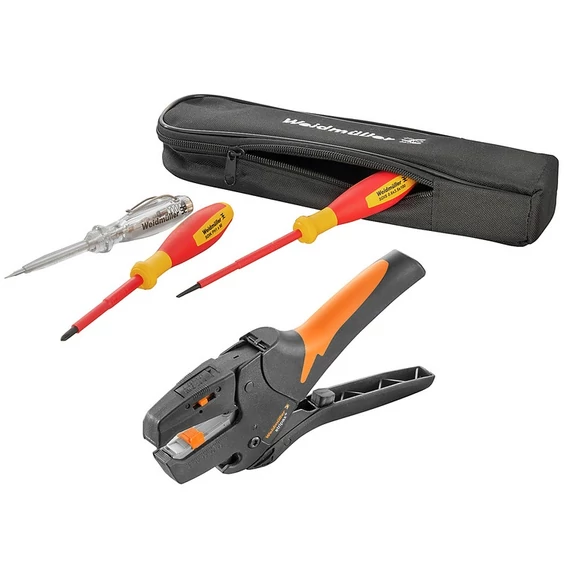 WEIDMÜLLER STRIPAX SD PROMO Csupaszoló és vágószerszám készlet, 0,08-10mm² + csavarhúzó készlettel (2919540000)