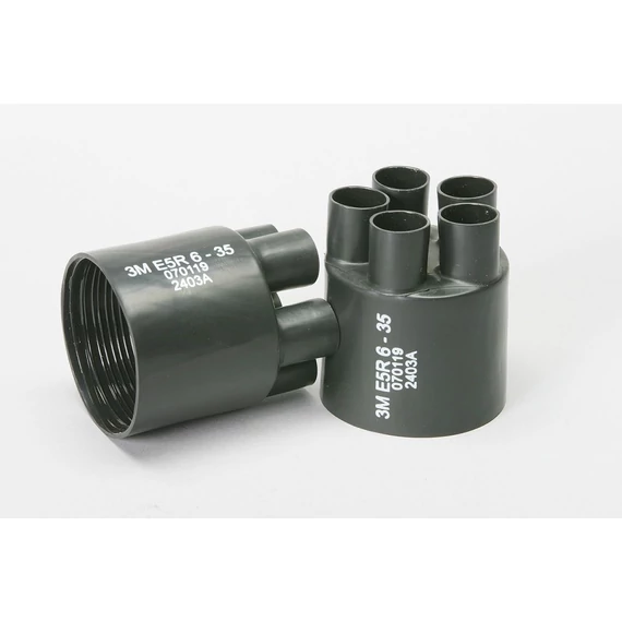 3M E5R 06-35 Melegzsugor végelzáró elágazó idom, Ø5x6 mm2 - 50mm2 (70 mm2), 1kV, fekete (0211A) (230392) (7000076918)