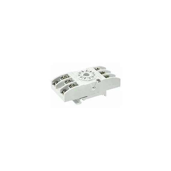 RELPOL GZU11-01 Relé foglalat, R25 reléhez Din sínre csavaros csatlakozók 10 A, 250 V AC (592035)