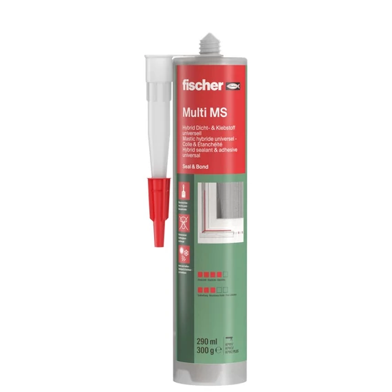 FISCHER Multi MS Rugalmas ragasztó- és tömítőanyag, fehér (59389)