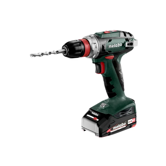 METABO BS 18 Quick Akkus fúrócsavarozó, 18V 2x2Ah Li-Power, Akkutöltő SC 30, metaBOX 145 (602217950)