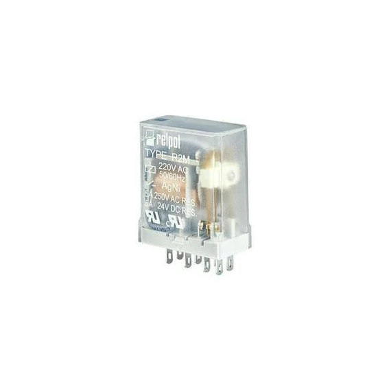 RELPOL R2M-2012-23-5230 Miniatűr ipari relé, 2C/O, 5A, 230VAC (802541)