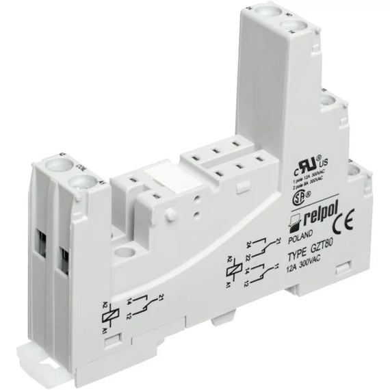 RELPOL GZT80 Reléfoglalat RM84/85/87L/87P relékhez (852612)