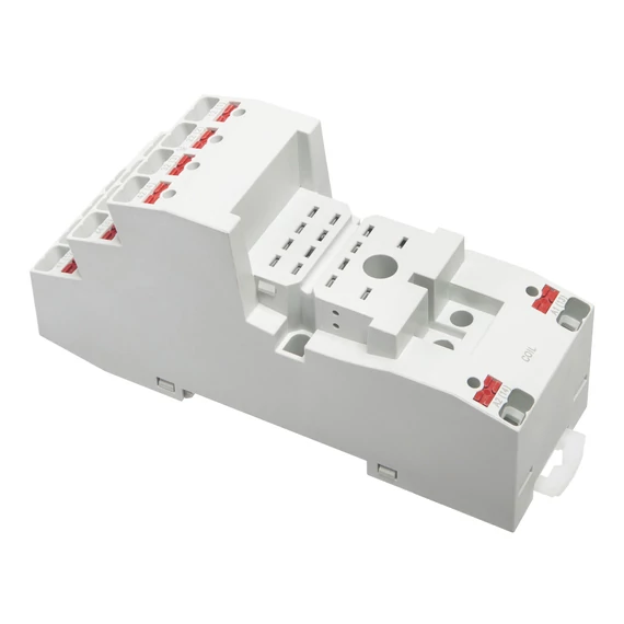 RELPOL GZP4 push in Relé foglalat, rugós, R4N/R2N reléhez, szürke (864324)