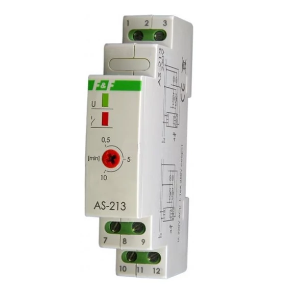 FF FILIPOWSKI AS-213 Lépcsőházi automata sínre 230VAC 16A 0,5-10 perc (AS-213)