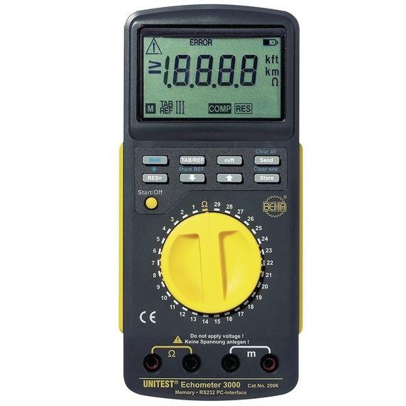 BEHA UNITEST Echometer 3000 digitális kábelhossz mérő műszer (2006D)