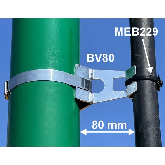 METZ BV820 Bújtató villa kör- és négyszög oszlopra 80mm eltartással, tűzihorganyzott (BV80) (BV820)