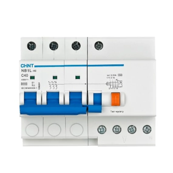 CHINT Fi-relé+kismegszakító 3P+N C16A 6kA 30mA (NB1L-40) (CH-12037)
