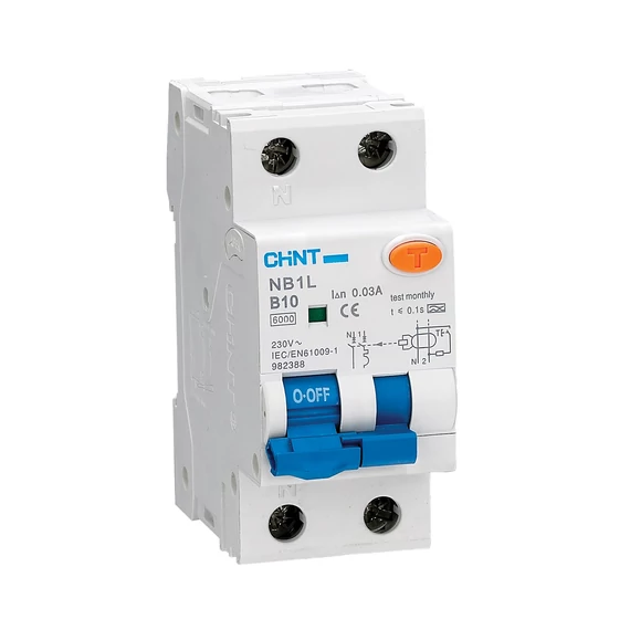CHINT Fi-relé+kismegszakító 1P+N C16A 6kA 30mA NB1L-40 (CH-971966)