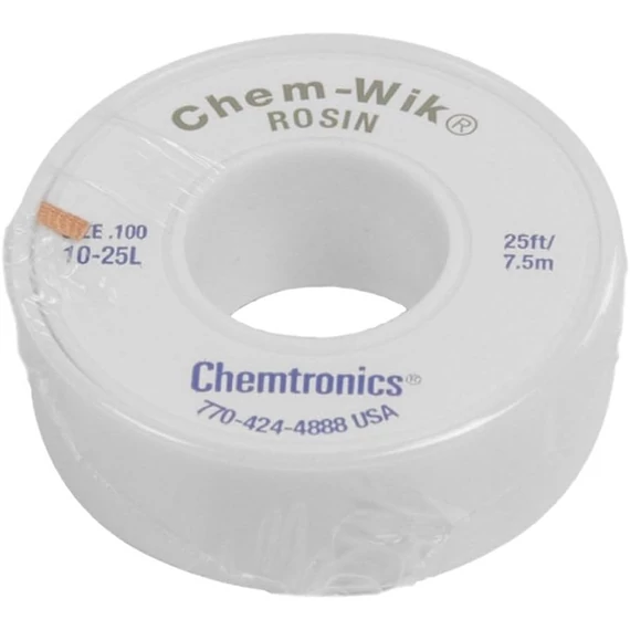 CHEMTRONICS Kiforrasztó szalag (ónharisnya) 2,54mm/7,5m (10-25L)