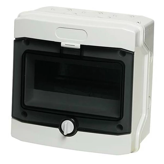 IMO Elosztódoboz E-08W 8 modul, 1500VDC, IP65, 200x200x120, átlátszó ajtó (E-08W)
