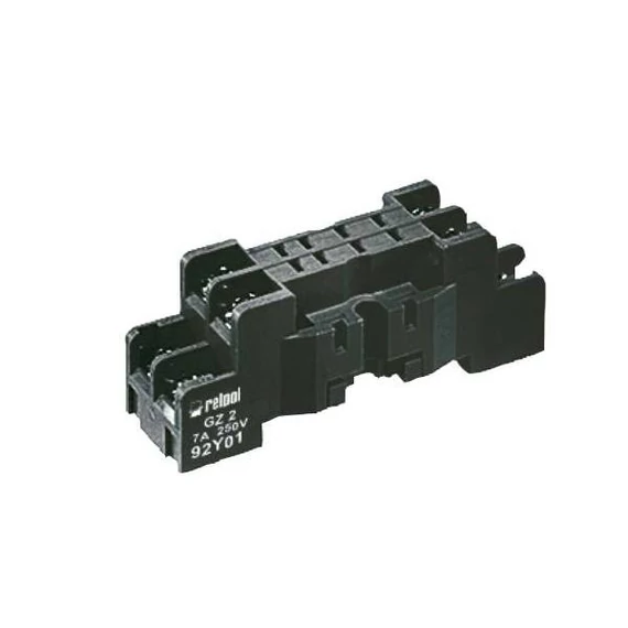 RELPOL GZ2 Relé foglalat, R2M relékhez fekete 8 pin (2000553)