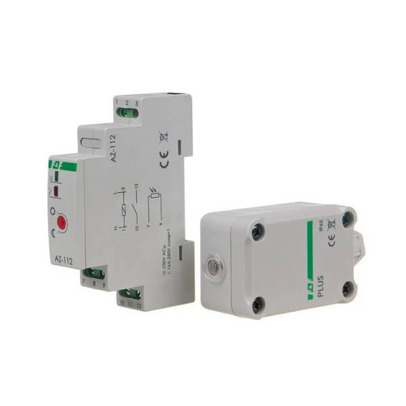 FF FILIPOWSKI AZ-112 PLUS 230V Moduláris alkonykapcsoló DIN sínre, 16A, 1NO, érzékelővel (AZ-112-PLUS-230V)