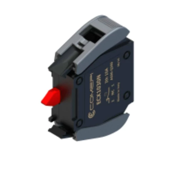 COMEPI kontakt blokk ECX4 sorozathoz NC, piros (ECX1030N)