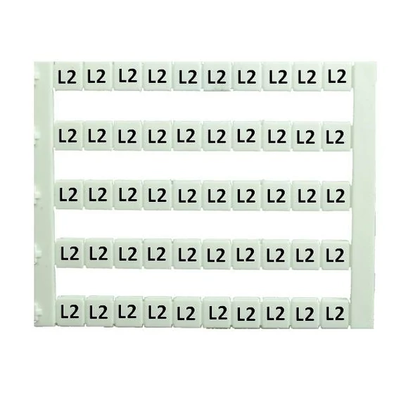 IMO SK MT5-L2 Sorkapocs jelölő címke 5x5 mm, fehér, L2 jelöléssel nyomtatott (MT5-L2)