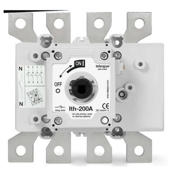 TELERGON Terheléskapcsoló S5000 S5, 250A, 3P+N, M csatl., 0 méret (S5-02503ND0)