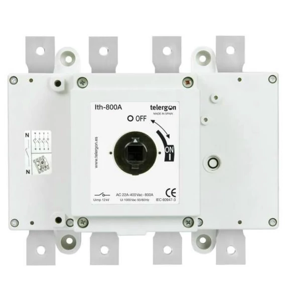 TELERGON Terheléskapcsoló S5000, S5, 800A, 3P, M csatl., 3 méret (S5-08003PR0)