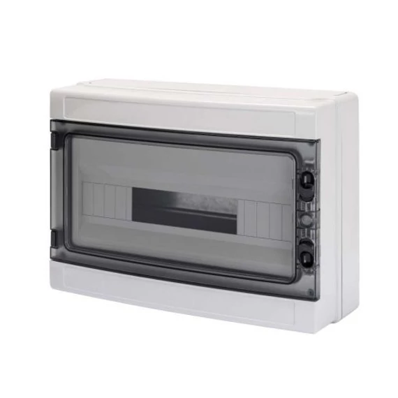 GEWISS ELOSZTÓSZEKRÉNY 18M FALON KÍVÜLI FÜST AJTÓ IP65 NULLA-FÖLD SÍN 285x410x140 mm (GW40106BS)