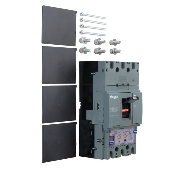 HAGER Kompakt megszakító h630, 3P, 400A, 50kA, áll. LSI elektr. kioldóval (HND400H)