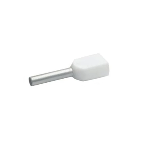 INTERCABLE Érvéghüvely iker 2x10mm2 L=14mm elefántcsont (ICIAE1014ZELF)
