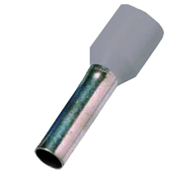 INTERCABLE Érvéghüvely DIN46228 T4, 4mm2 l=12mm szürke (ICIAE412)