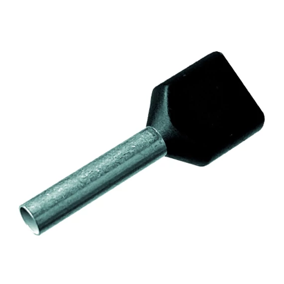 INTERCABLE Érvéghüvely iker 2x6mm2 L=14mm fekete (ICIAE614ZSCH)