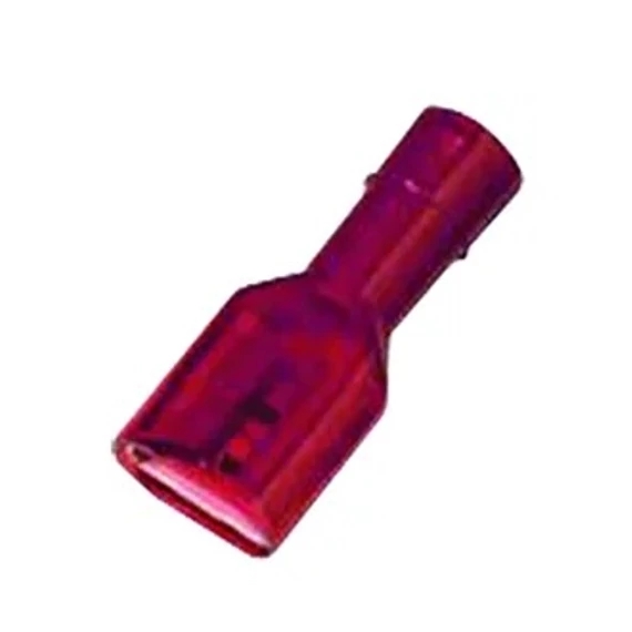 INTERCABLE Teljesen szigetelt csúszóhüvely 0,5-1mm2 6,3x0,8 piros, PC (ICIQ168FHVIPC)