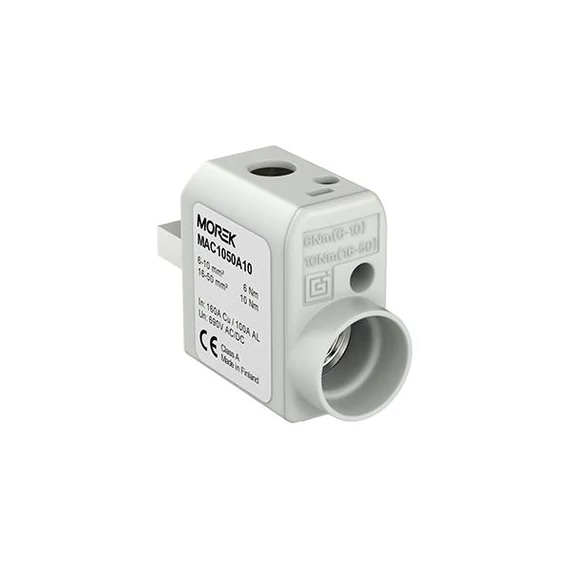 MOREK SR50 Bekötő blokk, szigetelt, 1xAl/Cu 6-50mm2 690V (MAC1050A10)