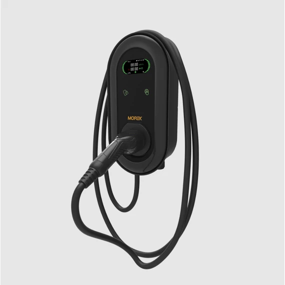 MOREK EV elektromos autó töltő, 22kW, AC, hálózati, kábel+Type2 csatlakozó (MEV22DREW5T2)
