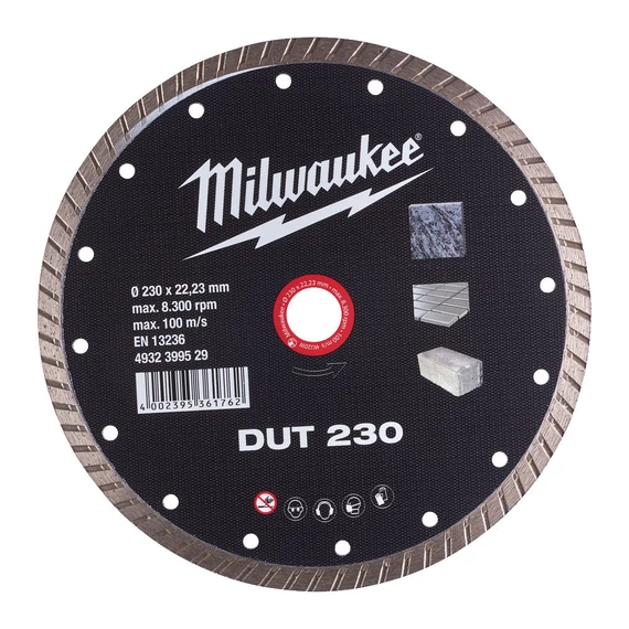 Milwaukee Gyémánt vágótárcsa DUT 230 x 22,2 mm (4932399529)