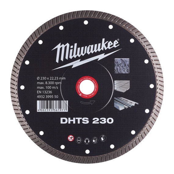 Milwaukee Gyémánt vágótárcsa DHTS 230 x 22,2 mm (4932399550)