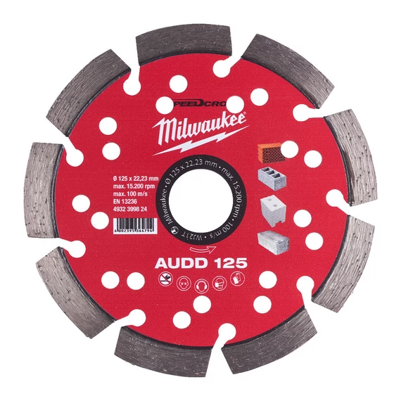 Milwaukee Gyémánt vágótárcsa AUDD 125 mm (4932399824)