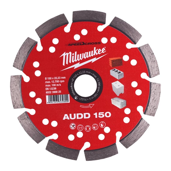 Milwaukee Gyémánt vágótárcsa AUDD 150 mm (4932399825)