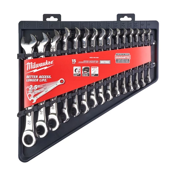 Milwaukee MAX BITE™ Csillag-villáskulcs készlet, colos 15 részes (4932464996)
