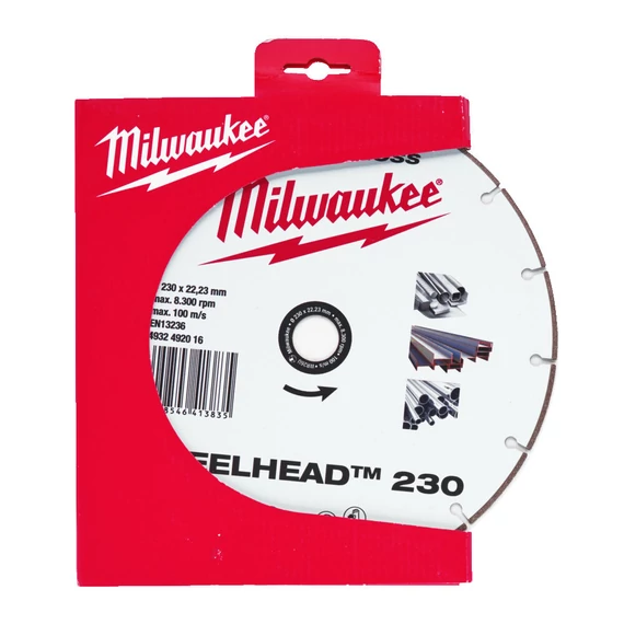 Milwaukee Gyémánt vágótárcsa STEELHEAD 230 (4932492016)