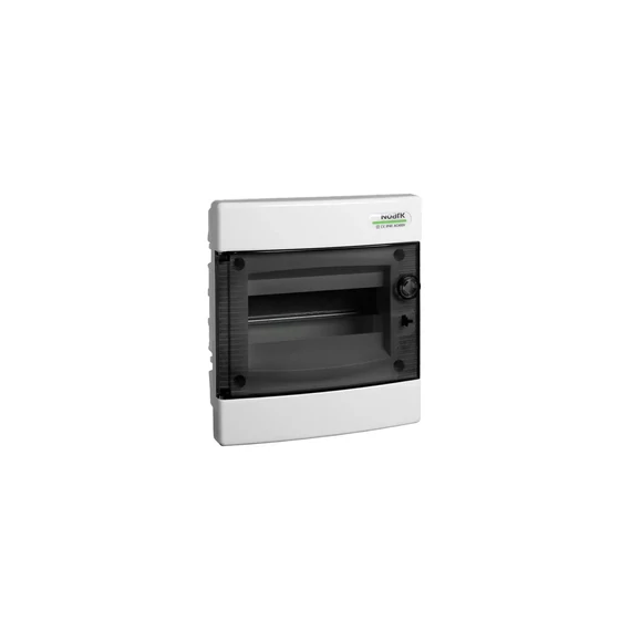 NOARK PNF 8T Lakáselosztó süllyesztett, 8 modul, füstszínű ajtóval, 1sor, IP40, 227x213x99mm (101511)