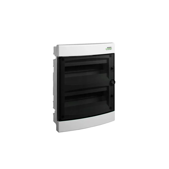 NOARK PNF 24T Lakáselosztó süllyesztett, 24 modul, 2x12modul, füstszínű ajtóval, IP40, 351x282x99mm (101514)