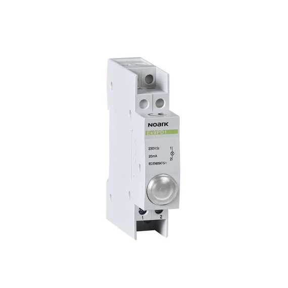 NOARK Ex9PD1w 230V AC/DC Jelzőlámpa mod 230V AC/DC 1 fehér LED (102453)