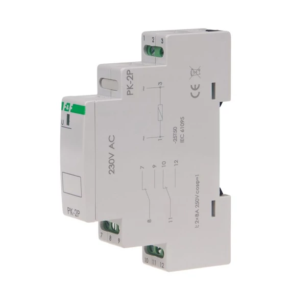 FF FILIPOWSKI PK-2P/230 Moduláris relé, 8A, 230VAC, 2C/O (PK-2P-230V)