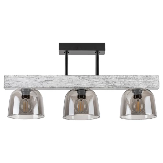 RÁBALUX Cardamom, beltéri mennyezeti lámpa, E14, 3xMAX40W, ezüst/tölgy (3119)