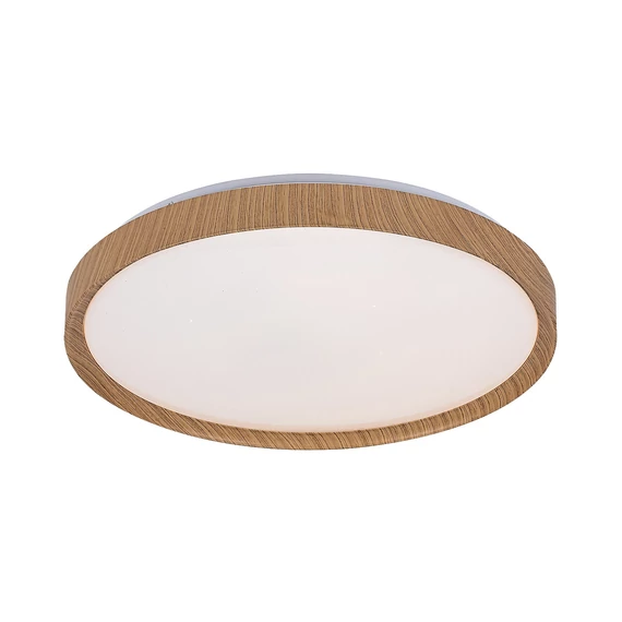 RÁBALUX Sherwood, beltéri mennyezeti lámpa, LED 50W, bükk, D49cm (3500)
