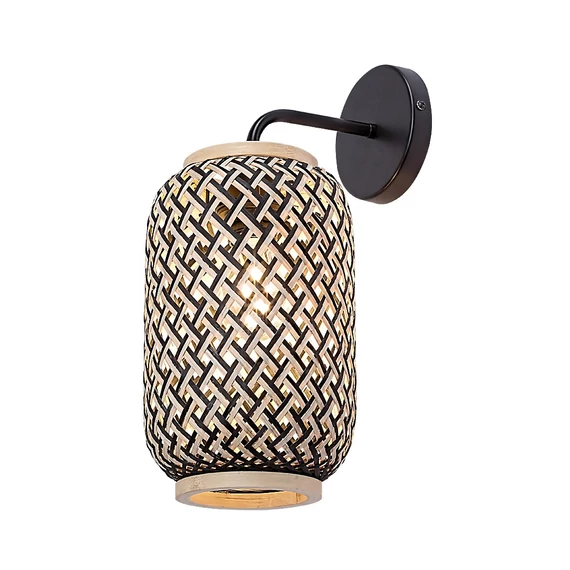 RÁBALUX Adalla beltéri fali lámpa, E27 1xMAX40W, matt fekete, L24cm (71091)