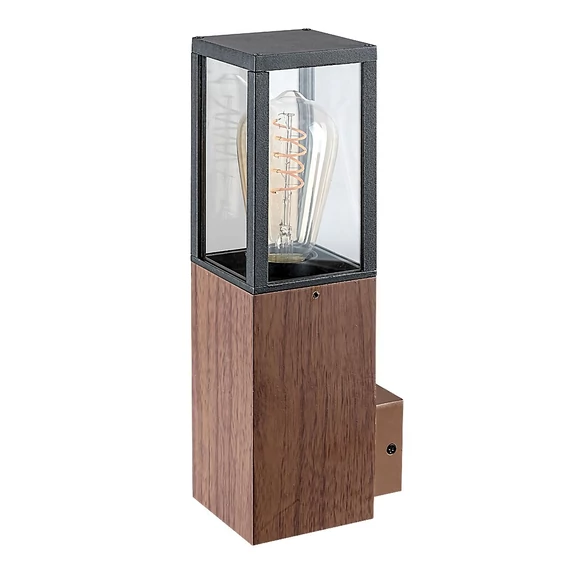 RÁBALUX Wales kültéri fali lámpa, E27 1xMAX60W, L12,5cm, tölgy (7195)