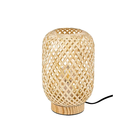 RÁBALUX Alinafe beltéri asztali lámpa, E14 1xMAX25W, rattan, H24cm (74016)