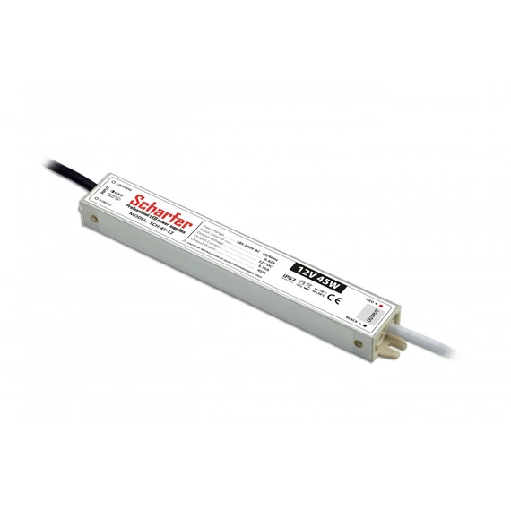 SCHARFER LED tápegység SCHARFER, 45W, 12V DC, 170-250V/AC, IP67 (SCHA-45-12)