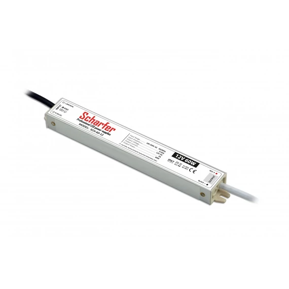 SCHARFER LED tápegység SCHARFER, 60W, 12V DC, 170-250V/AC, IP67 (SCHA-60-12)