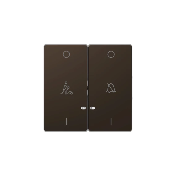 SCHNEIDER ELECTRIC MERTEN Dupla billentyű, szállodai funkciókhoz, D-Life, mokka (MTN3429-6052)